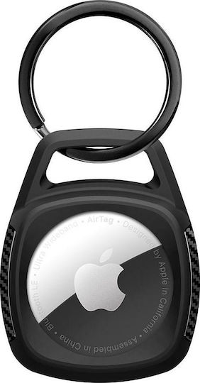 Spigen Rugged Armor Keychain Case for AirTag Matte Black