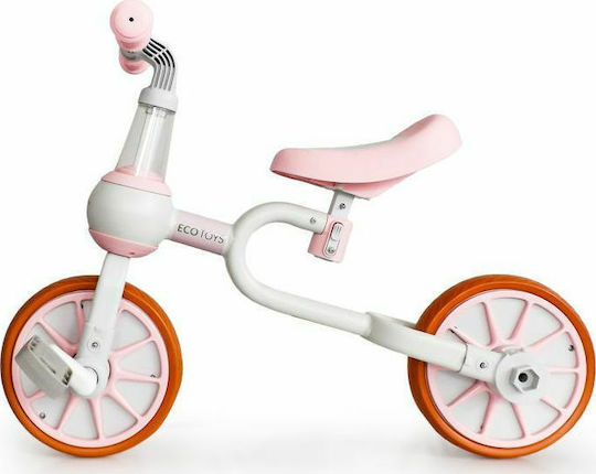 Ecotoys Bicicletă de Echilibru pentru Copii Roz
