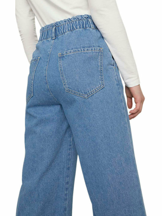 Ψηλόμεσο Γυναικείο Jean Παντελόνι σε Paperbag Εφαρμογή