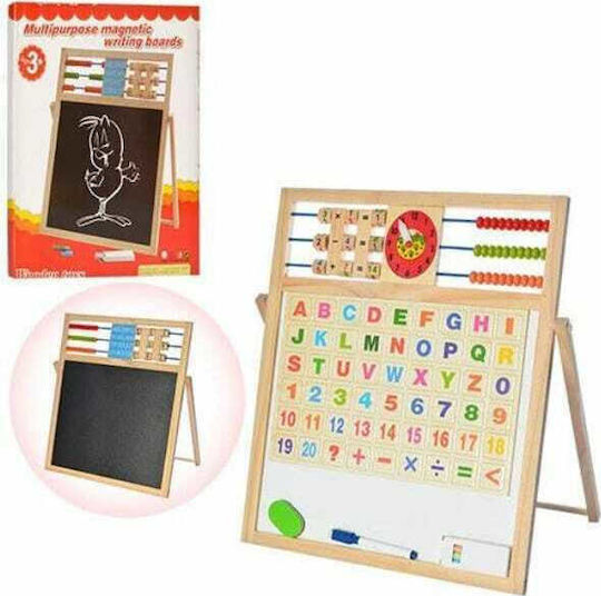 Tablă Magnetică Markerboard Față și Spate Tablă de Scris pentru Copii 43.5x36x25 cm