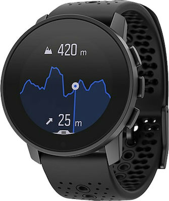 Suunto 9 Peak Titanium 43mm Αδιάβροχο Smartwatch με Παλμογράφο (All Black)