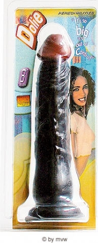 Nanma Dolie Dong Ρεαλιστικό Dildo με Βεντούζα Black 23cm