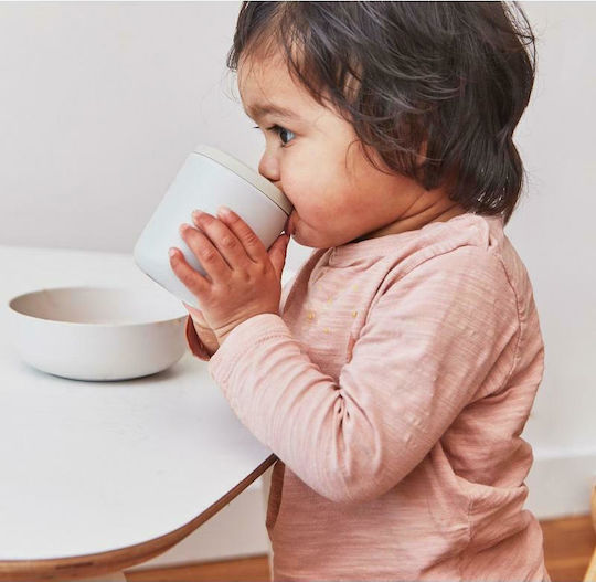 Ekobo Baby Cup Bamboo Cloud Educational Sippy Cup Plastic White for 6m+m+ 200ml