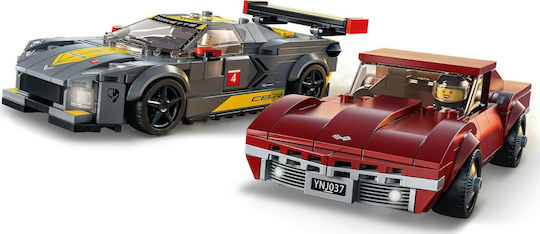 LEGO Speed Champions Chevrolet Corvette C8.R Race Car and 1968 Chevrolet Corvette for 8+ Years