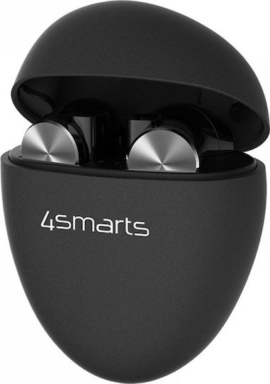 4Smarts Pebble Earbud Bluetooth Handsfree Earphones with Charging Case Black