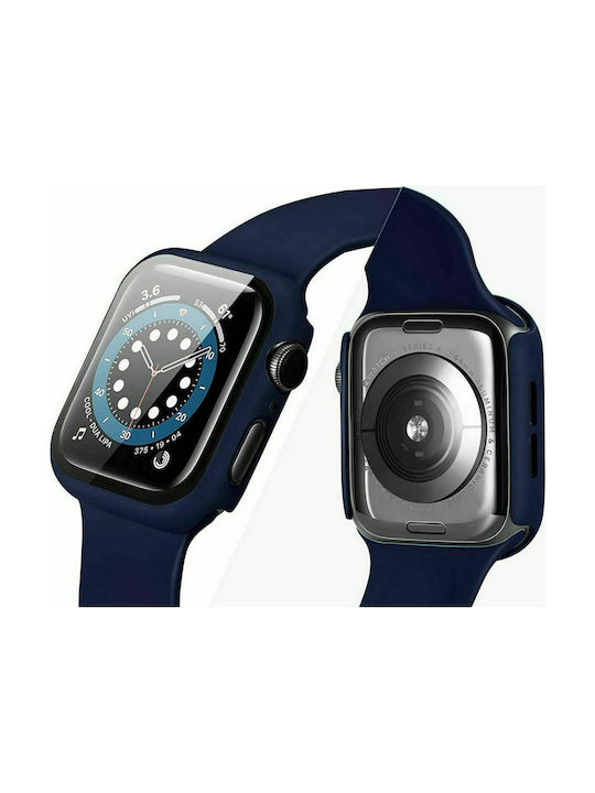 Tech-Protect Defense 360 Plastic Case with Glass in Black color for Apple Watch 40mm