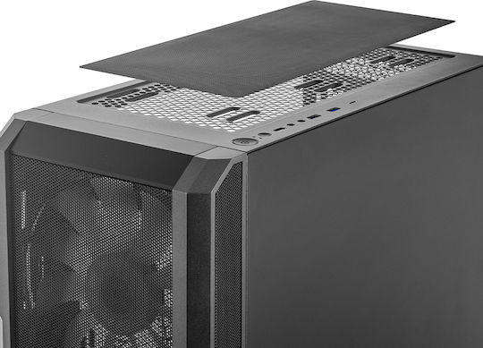Modecom Amirani ARGB Gaming Midi Tower Κουτί Υπολογιστή με Πλαϊνό Παράθυρο Μαύρο