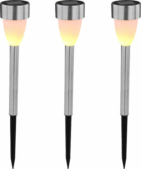 Globo Lighting Комплект 3 Соларни Светлини Фенери Топло бяло 3000К с Фотоклетка IP44