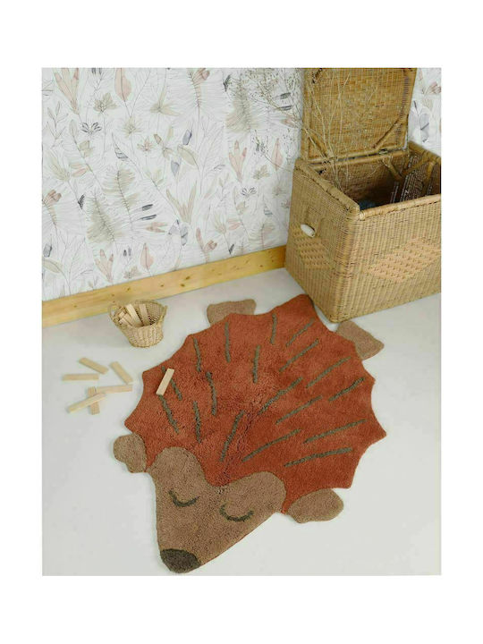Nattiot Ollen Παιδικό Χαλί Βαμβακερό Καφέ 80x120cm