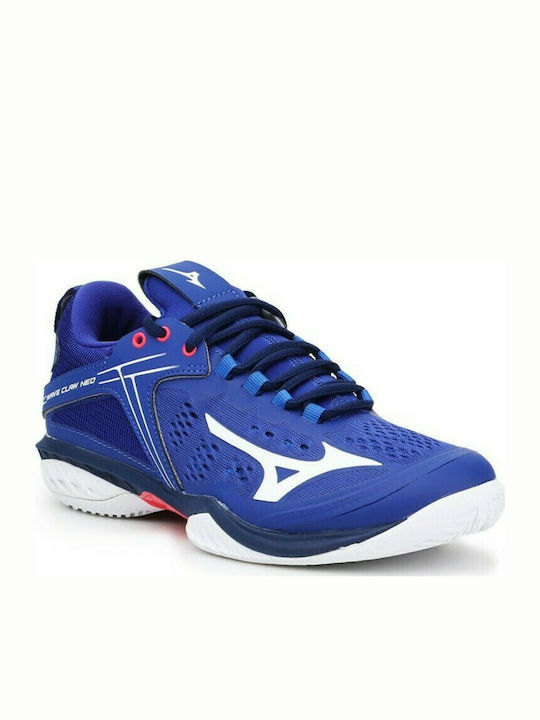 Mizuno Wave Claw Neo Ανδρικά Παπούτσια Τένις για Όλα τα Γήπεδα Μπλε