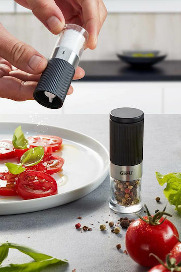 Gefu Tusome Handbuch Gewürzmühlen Inox in Schwarz Farbe 9.2cm 2Stück