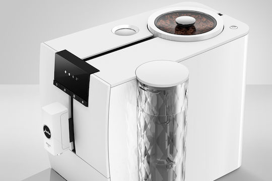 Jura ENA 4 Full Nordic White Αυτόματη Μηχανή Espresso 1450W Πίεσης 15bar με Μύλο Άλεσης Λευκή