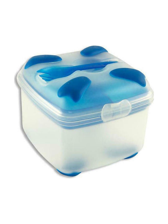 Smash Lunch Box Plastic Μπλε Suitable for for Lid for Microwave Oven 1200ml 1pcs