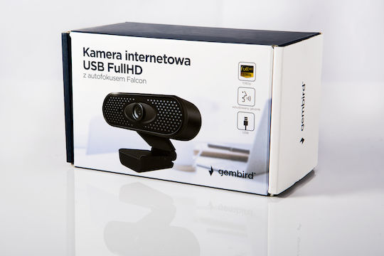 Gembird Falcon Web Camera Full HD 1080p με Autofocus CAM-FALCON