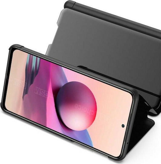 Hurtel Clear View Book Plastic Negru (Redmi Note 10 / 10s / Poco M5s)