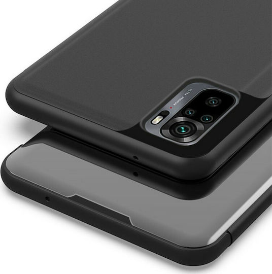 Hurtel Clear View Book Plastic Negru (Redmi Note 10 / 10s / Poco M5s)