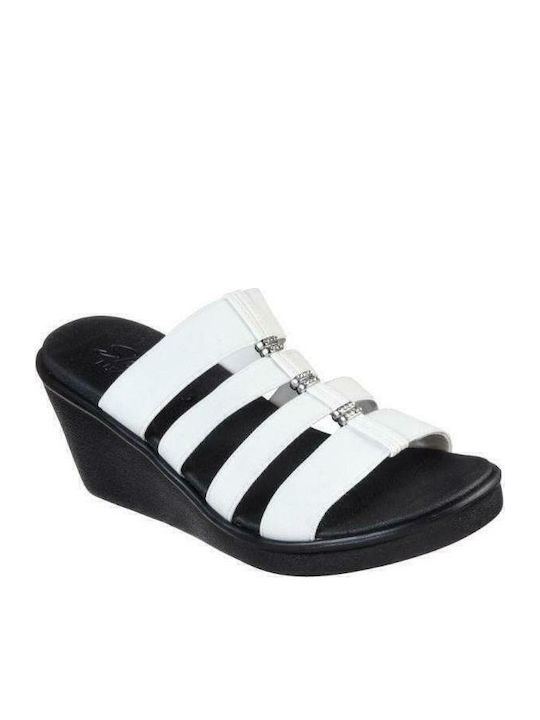 Rumble On City Fever Women's Platform Wedge Sandals White
