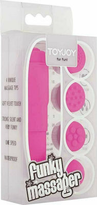 ToyJoy Funky Massager Clitoral Vibrator Vibrator Massage 10cm Pink