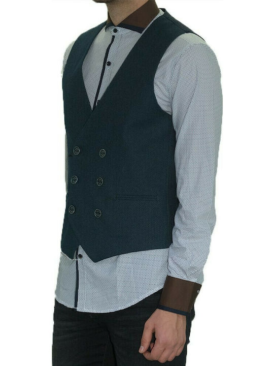 STEFAN VEST BLUE 4007