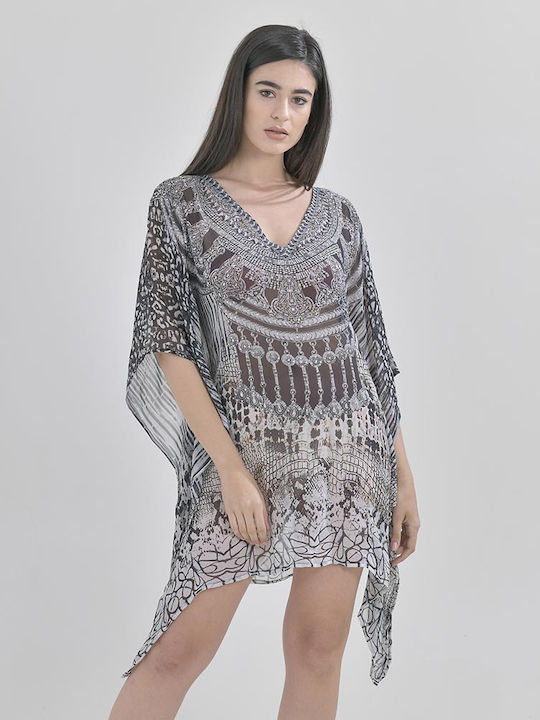 Ble Resort Collection Damen Mini Kaftan Strand Mehrfarbig