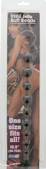 Nanma Oriental Jelly Butt Beads Anal Beads Black 26.5cm