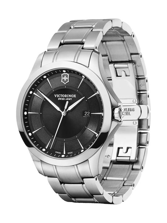 Victorinox Alliance Men's Watch 40mm Battery with Silver Metal Bracelet