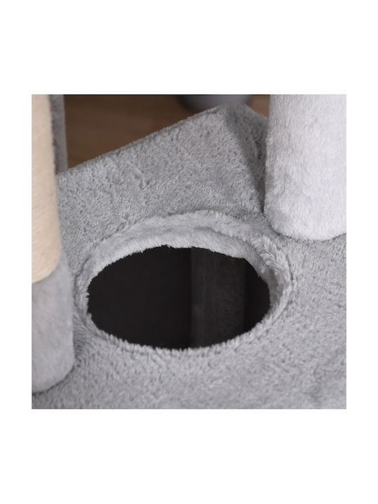 Pawhut Scratching Post Cat Trees Gray 5 levels 60x50x165cm