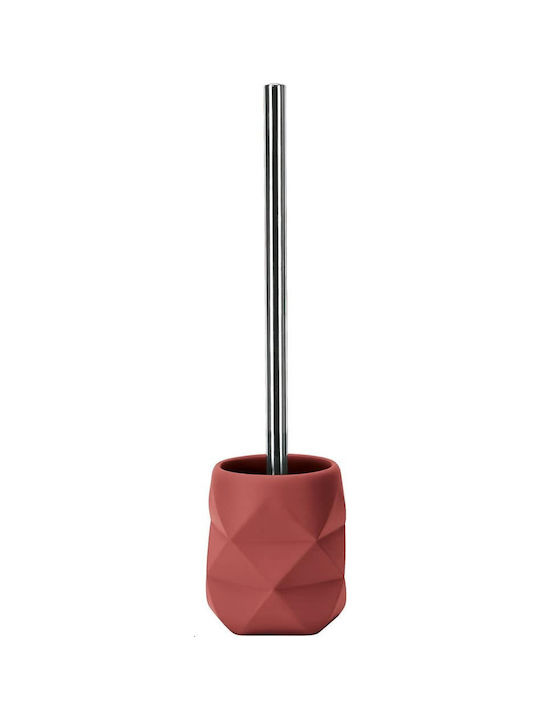 Kleine Wolke Crackle Ceramic Toilet Brush Red