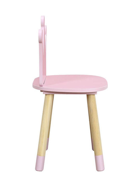 Chair Κορώνα Pink 28x28x54cm