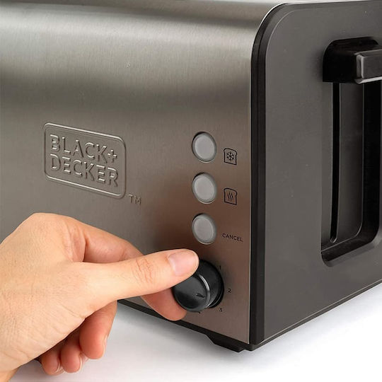 Black & Decker BXTOA900E ES9600090B Toaster 2 Slots 900W Inox