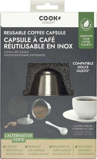 Cook Concept Επαναγεμιζόμενη Κάψουλα Συμβατή με Μηχανή Dolce Gusto 1caps