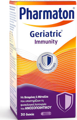 Pharmaton Geriatric Immunity Vitamin für Unterstützung des Immunsystems 30 Registerkarten