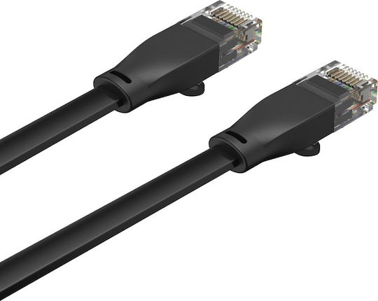 Unitek Flat U/UTP Cat.6 Gigabit Network Cable Ethernet 3m Black