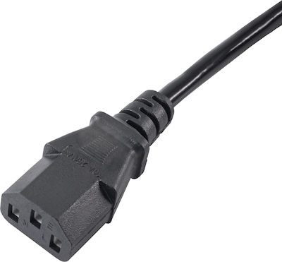 Akyga IEC C13 - Schuko Kabel 5m Schwarz (AK-PC-05)