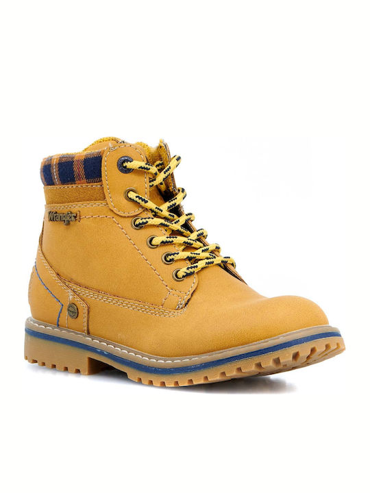 Wrangler WJ18200B Kids Boots with Lace Yellow