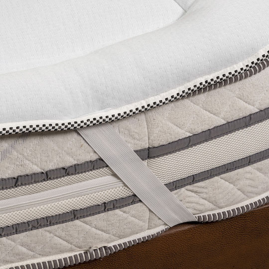 Beauty Home Mattress Topper Cool Max Single Foam with Elastic Straps 100x200x3.5cm