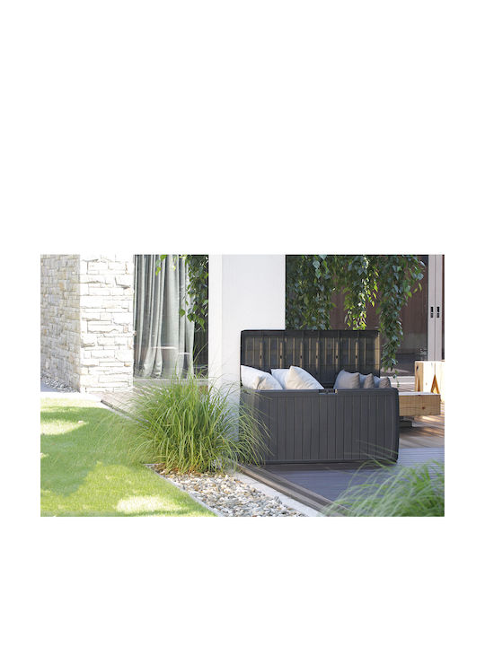 Prosperplast Plastic Outdoor Storage Box 290lt Brown Rectangular 116x47x59.5cm