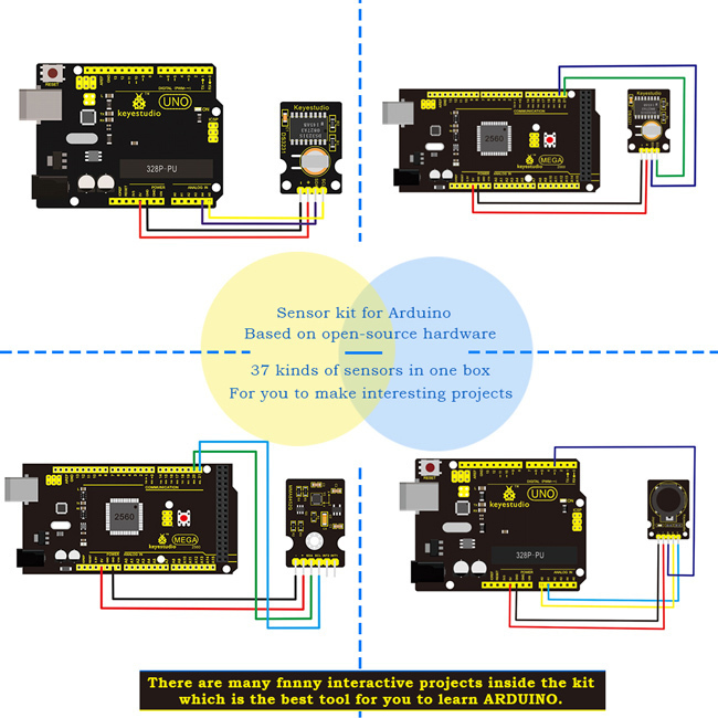 Keyestudio 37 In 1 Sensor V2.0 Kit για Arduino KS0399 | Skroutz.gr