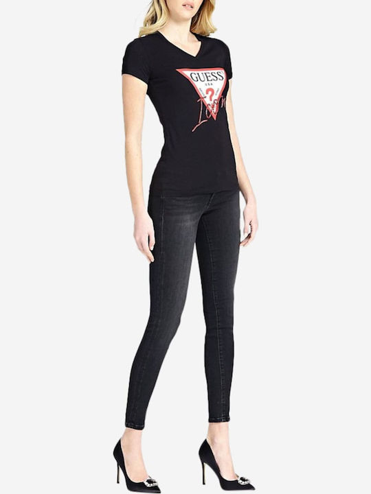 Γυναικείο Jean Παντελόνι Push Up σε Slim Εφαρμογή Μαύρο