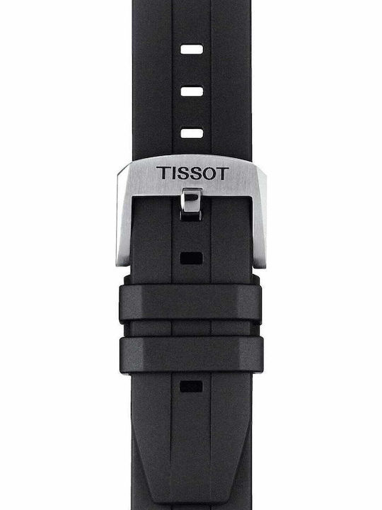 Tissot Seastar 1000 Men's Watch 45.5mm Chronograph Battery with Black Rubber Strap