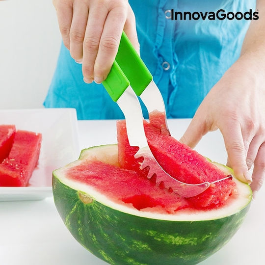 InnovaGoods Slice Serve Κόπτης Καρπουζιού από Ανοξείδωτο Ατσάλι