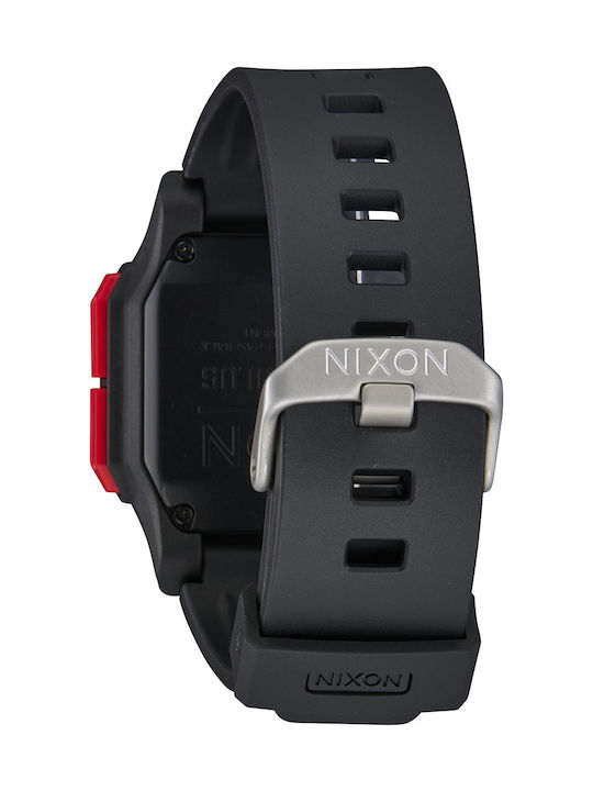 Nixon Regulus Ψηφιακό Ανδρικό Ρολόι 46mm Μπαταρίας με Μαύρο Καουτσούκ Λουράκι