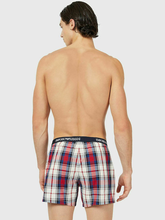 Emporio Armani Men's Boxer Multicolour Checkered