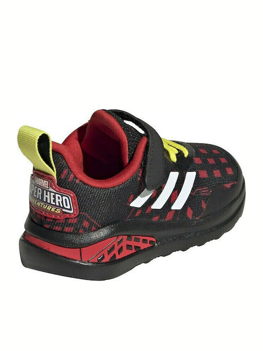Fortarun Superhero Αθλητικά Παιδικά Παπούτσια Running με Σκρατς Core Black / Cloud White / Vivid Red
