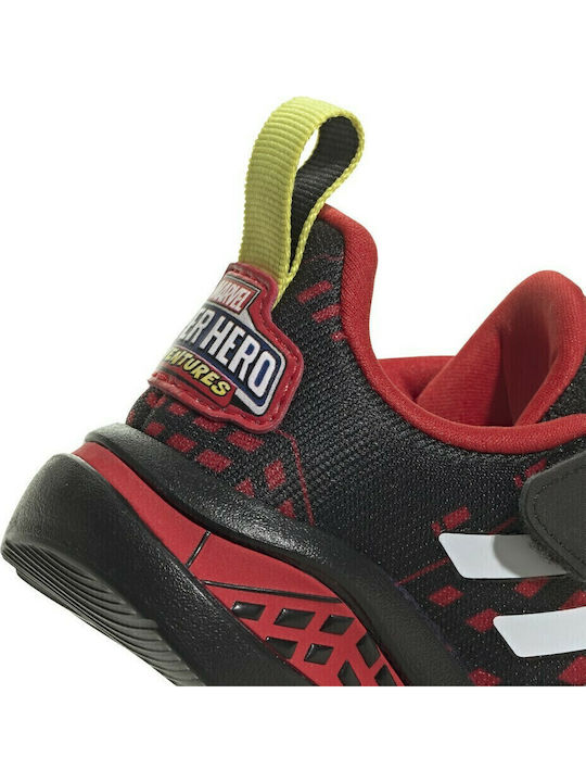 Fortarun Superhero Αθλητικά Παιδικά Παπούτσια Running με Σκρατς Core Black / Cloud White / Vivid Red