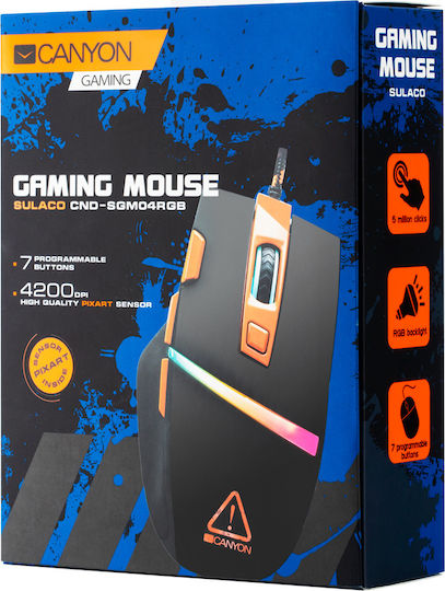 Canyon Sulaco RGB Gaming Mouse 4200 DPI Negru