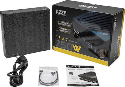 Azza PSAZ-750W 750W Schwarz Computer-Netzteil Voll verkabelt 80 Plus Bronze