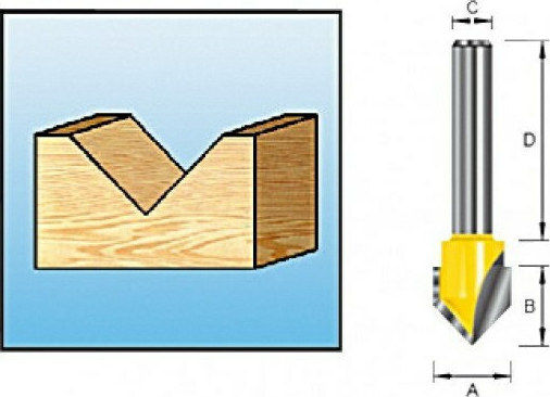 Makita Κοπτικό Εξάρτημα Εργαλείου για Ξύλο 8mm