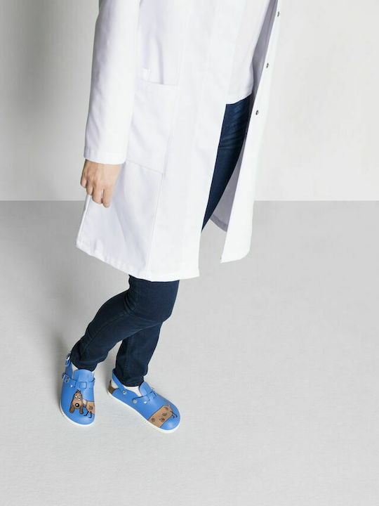 Birkenstock Kay SL Professional Γυναικεία Δερμάτινα Ανατομικά Σαμπό Μπλε