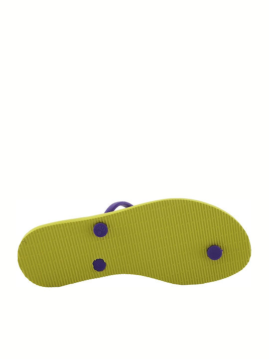 Joy Frauen Flip Flops in Gelb Farbe